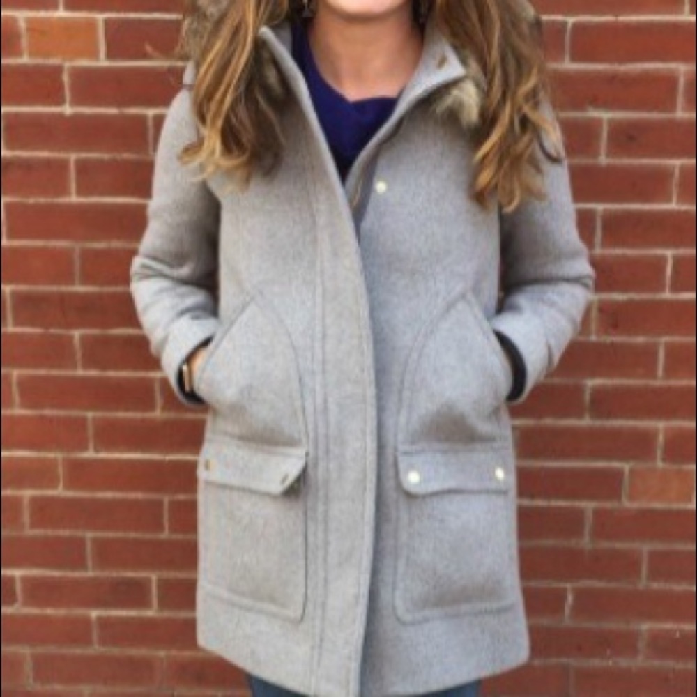 J Crew Factory Wool Vail Parka